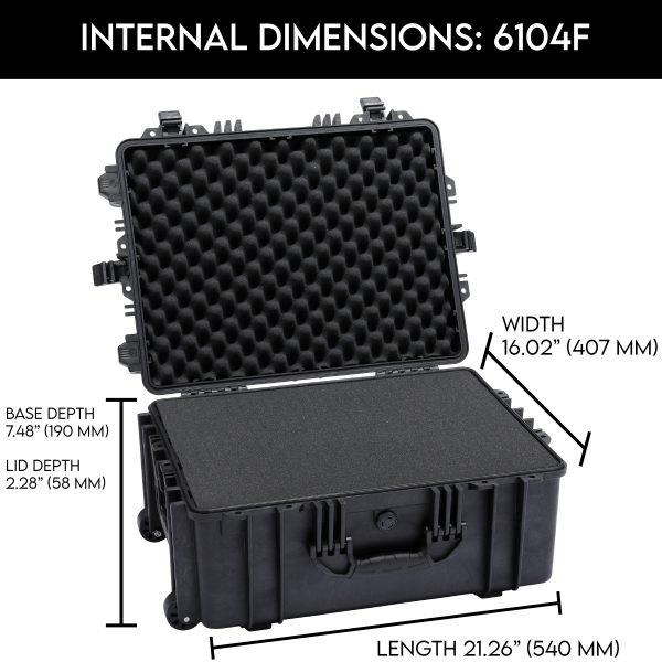 DCB Element 6104F Waterproof Utility Case With Foam Insert - Image 6