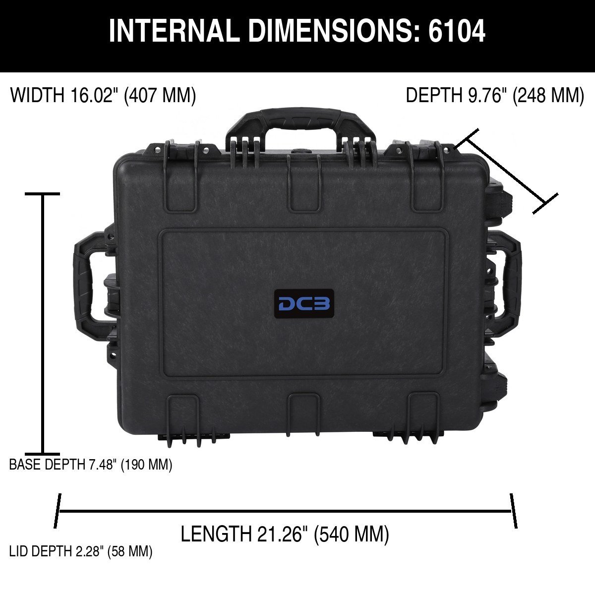 DCB Element 6104 internal dimensions